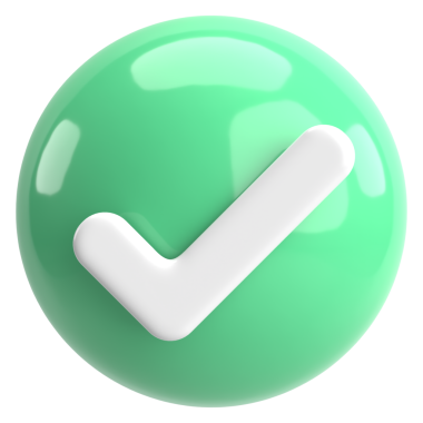 3 boyutlu onay kutusu. İşaretle. 3B illüstrasyon.