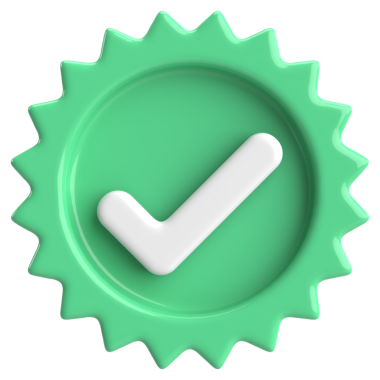 3 boyutlu onay kutusu. İşaretle. 3B illüstrasyon.