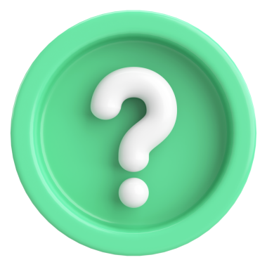 Soru işareti işareti. 3B illüstrasyon.