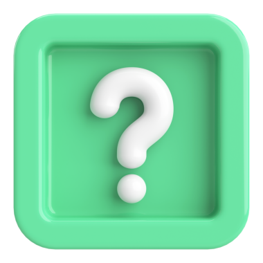 Soru işareti işareti. 3B illüstrasyon.