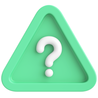 Soru işareti işareti. 3B illüstrasyon.