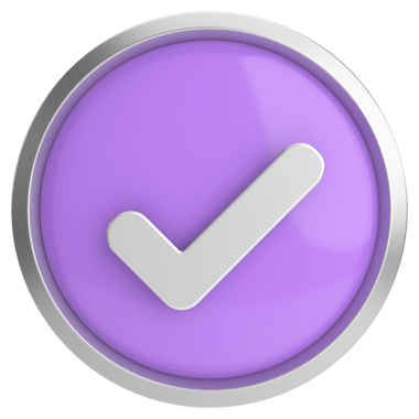 3 boyutlu onay kutusu. İşaretle. 3B illüstrasyon.