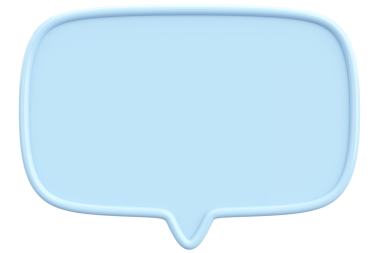 Konuşma balonu. Mesaj kutusu. 3B illüstrasyon.