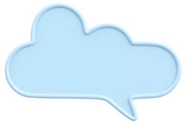 Konuşma balonu. Mesaj kutusu. 3B illüstrasyon.