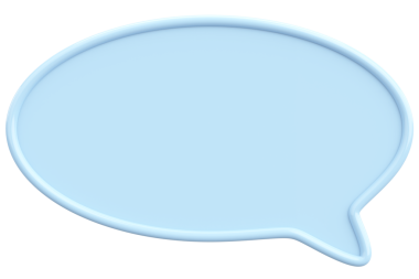 Konuşma balonu. Mesaj kutusu. 3B illüstrasyon.