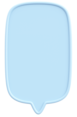 Konuşma balonu. Mesaj kutusu. 3B illüstrasyon.