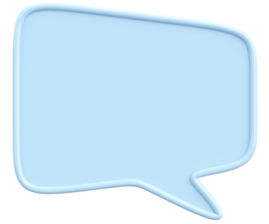 Konuşma balonu. Mesaj kutusu. 3B illüstrasyon.