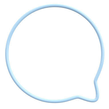 Konuşma balonu. Mesaj kutusu. 3B illüstrasyon.