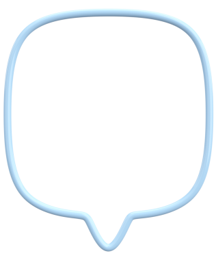 Konuşma balonu. Mesaj kutusu. 3B illüstrasyon.