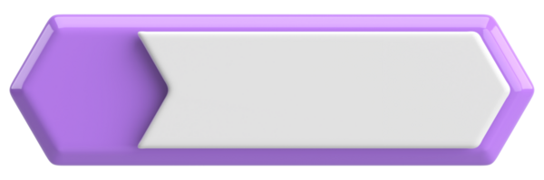 Üç boyutlu düğme. Boş tuş. 3B illüstrasyon.