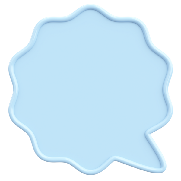 Konuşma balonu. Mesaj kutusu. 3B illüstrasyon.