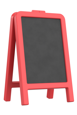 Bir Gıda Ekran Tahtasının 3B Görünümü.