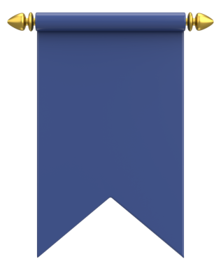 Pennant Bayrağının 3B çizimi.