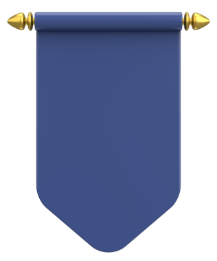 Pennant Bayrağının 3B çizimi.