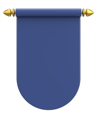 Pennant Bayrağının 3B çizimi.