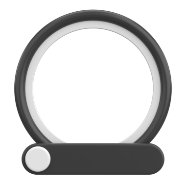 Sosyal medya için profil çerçevesi. 3B illüstrasyon.