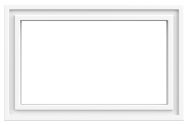 Resim çerçevesi. Manzara çerçevesi. 3B illüstrasyon.