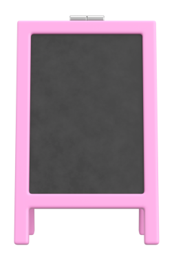 Bir Gıda Ekran Tahtasının 3B Görünümü.