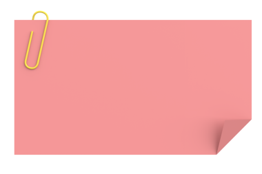 Üç boyutlu not kağıdı. 3B illüstrasyon.