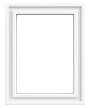 Resim çerçevesi. Portre çerçevesi. 3B illüstrasyon.