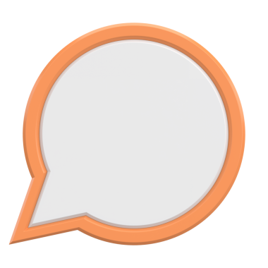 Boş Konuşma Balonu. 3B Görüntü.