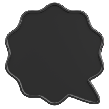 Konuşma balonu. Mesaj kutusu. 3B illüstrasyon.