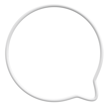 Konuşma balonu. Mesaj kutusu. 3B illüstrasyon.