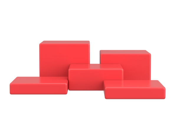 Modern Ürün Podyumu. 3D Arkaplan. 3B illüstrasyon.