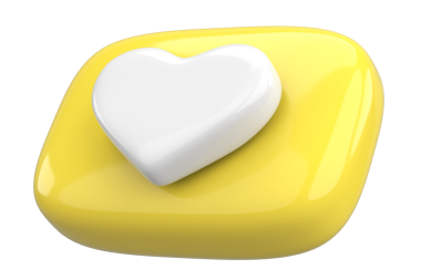 İkon gibi. Düğme gibi. 3B illüstrasyon.