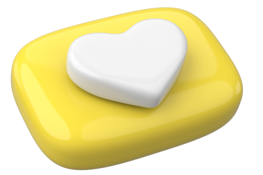 İkon gibi. Düğme gibi. 3B illüstrasyon.