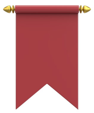 Pennant Bayrağının 3B çizimi.