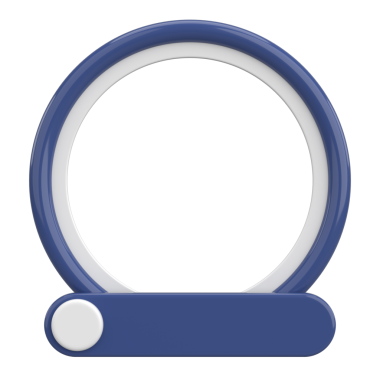 Sosyal medya için profil çerçevesi. 3B illüstrasyon.