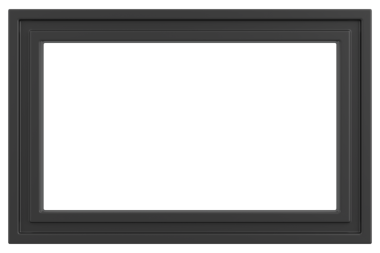 Resim çerçevesi. Manzara çerçevesi. 3B illüstrasyon.