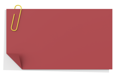 Üç boyutlu not defteri. Yapışkan bir not. 3B illüstrasyon.