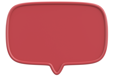 Konuşma balonu. Mesaj kutusu. 3B illüstrasyon.