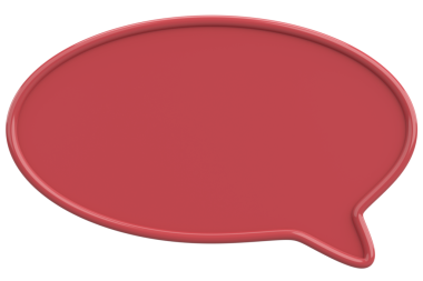 Konuşma balonu. Mesaj kutusu. 3B illüstrasyon.