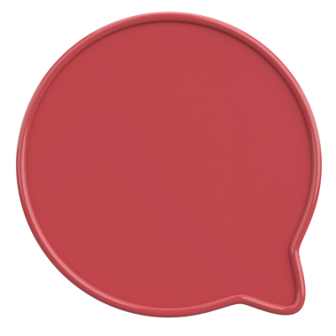 Konuşma balonu. Mesaj kutusu. 3B illüstrasyon.