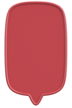 Konuşma balonu. Mesaj kutusu. 3B illüstrasyon.