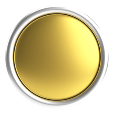 Üç boyutlu daire düğmesi. Boş tuş. 3B illüstrasyon.