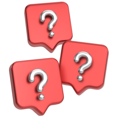 Soru işareti işareti. 3B illüstrasyon.