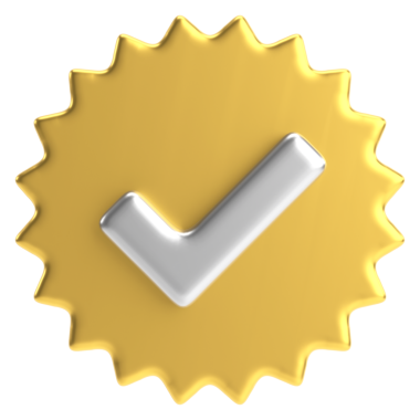 3 boyutlu onay kutusu. İşaretle. 3B illüstrasyon.