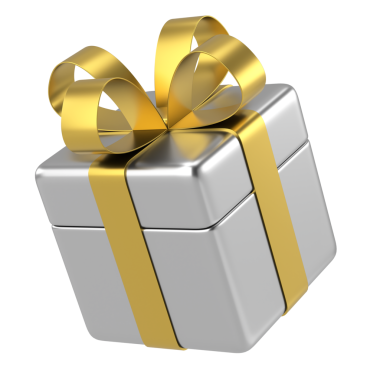 Üç boyutlu hediye kutusu. 3B illüstrasyon.