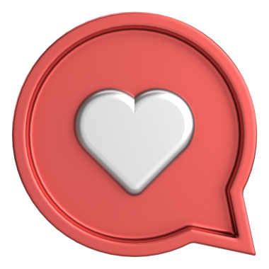 Düğme gibi. İkon gibi. 3B illüstrasyon.