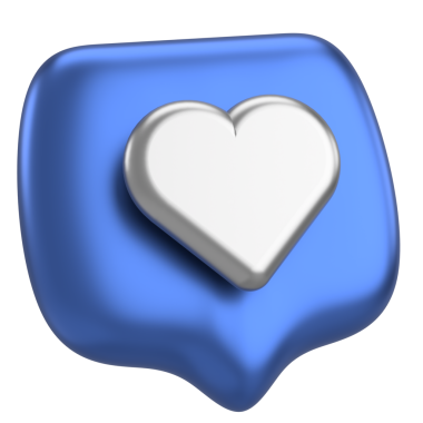 İkon gibi. Düğme gibi. 3B illüstrasyon.