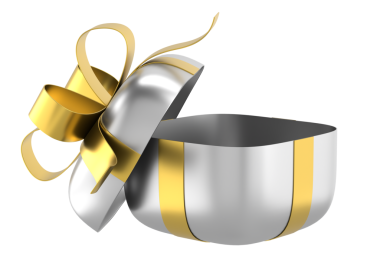 Hediye Kutusu açıldı. Üç boyutlu hediye kutusu. 3B illüstrasyon.