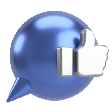 İkon gibi. Düğme gibi. 3B illüstrasyon.