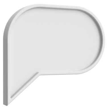 Konuşma balonu. Sohbet balonu. 3B illüstrasyon.