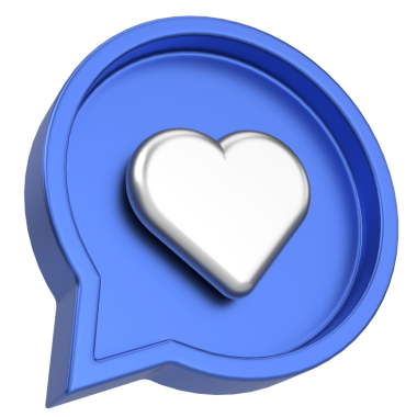 İkon gibi. Düğme gibi. 3B illüstrasyon.