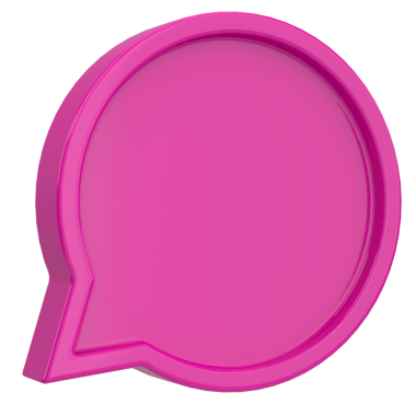 Konuşma balonu. Sohbet balonu. 3B illüstrasyon.