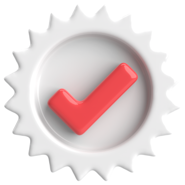 3 boyutlu onay kutusu. İşaretle. 3B illüstrasyon.